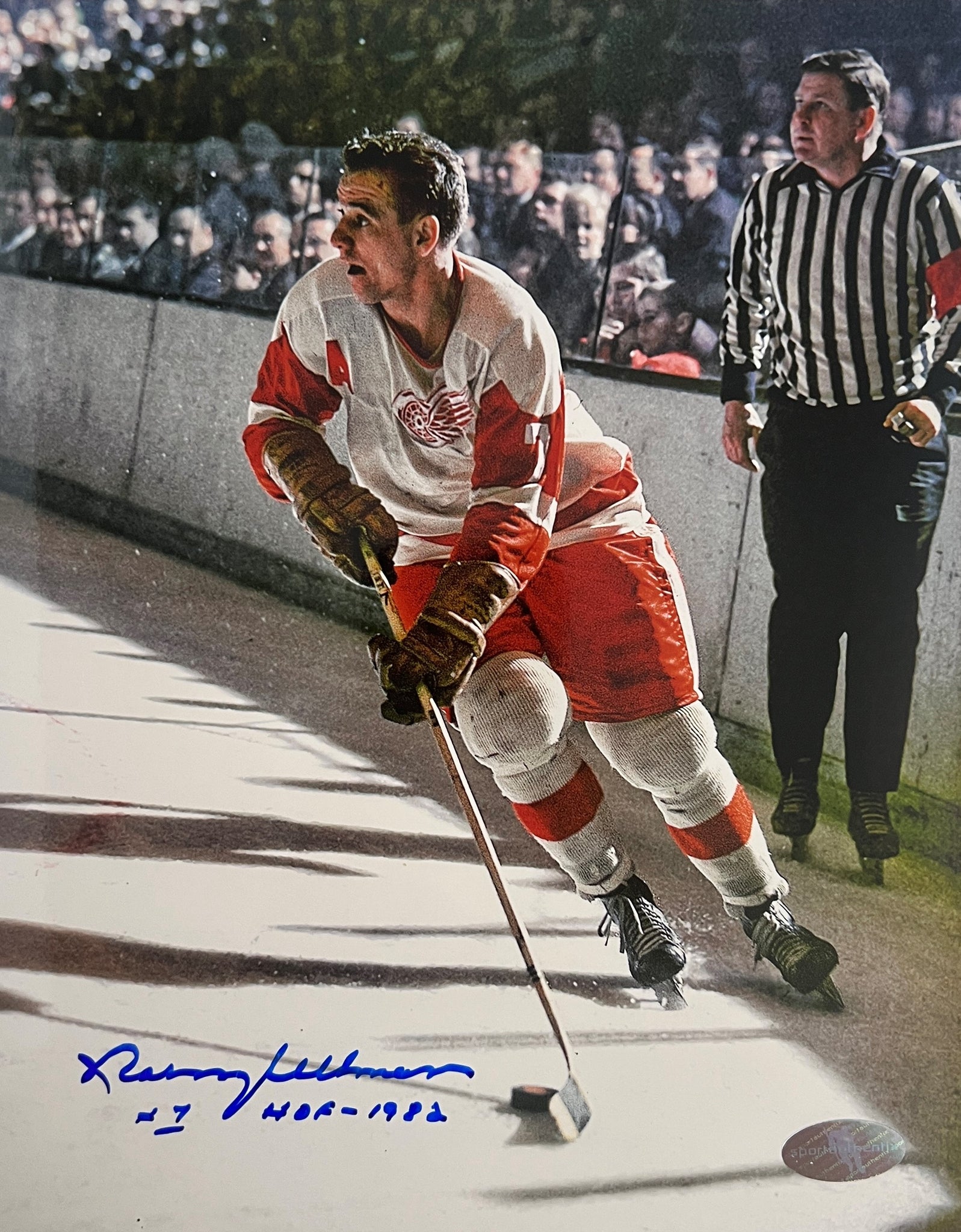 Norm Ullman ~ Detroit Red Wings Autographed 8x10 Photo