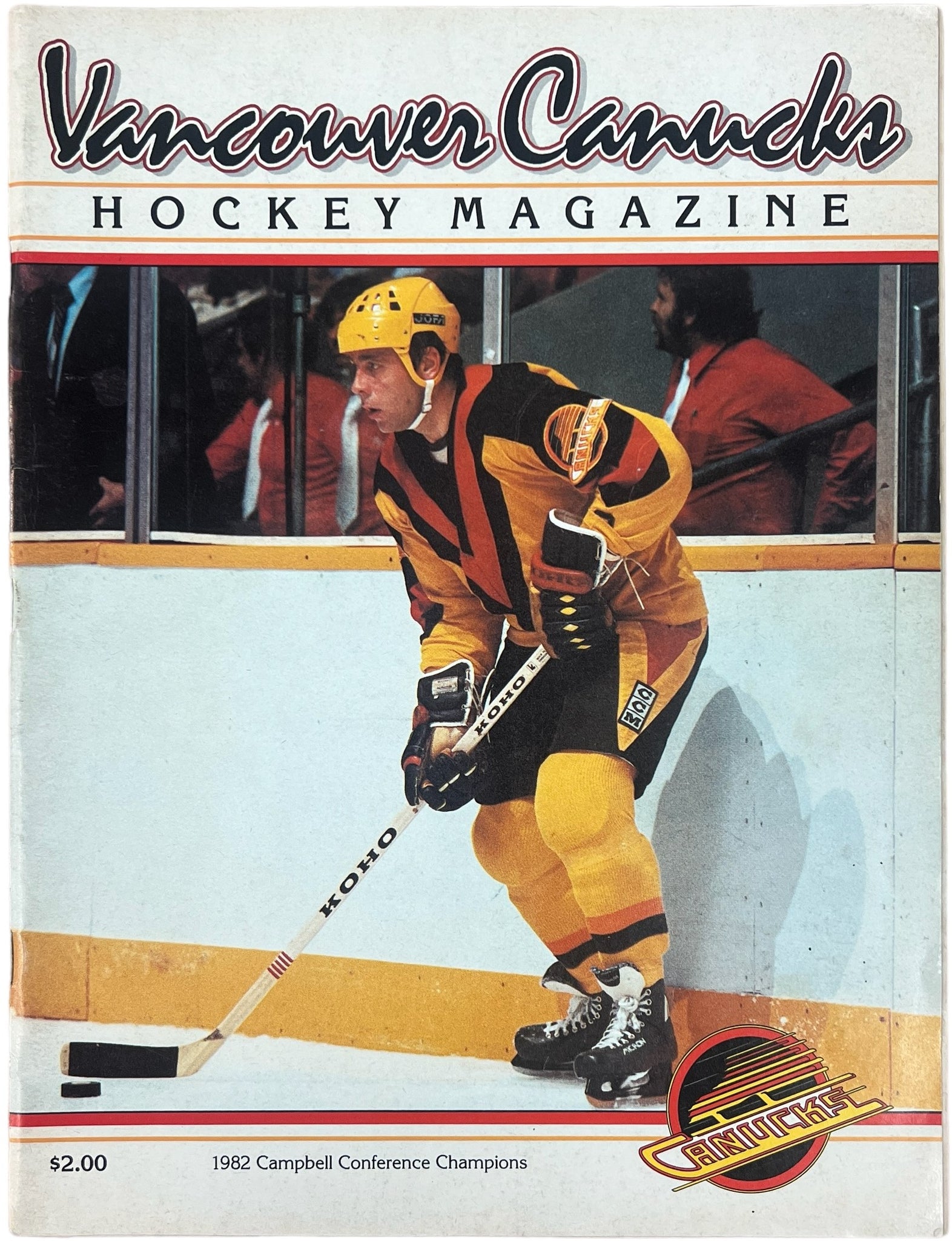 Vancouver Canucks Hockey Magazine ~ Hockey Program February 20, 1983