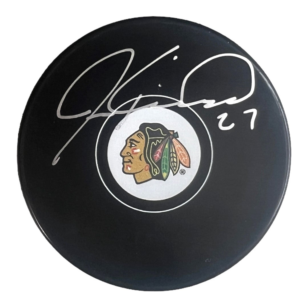 Jeremy Roenick ~ Chicago Blackhawks Autographed Puck