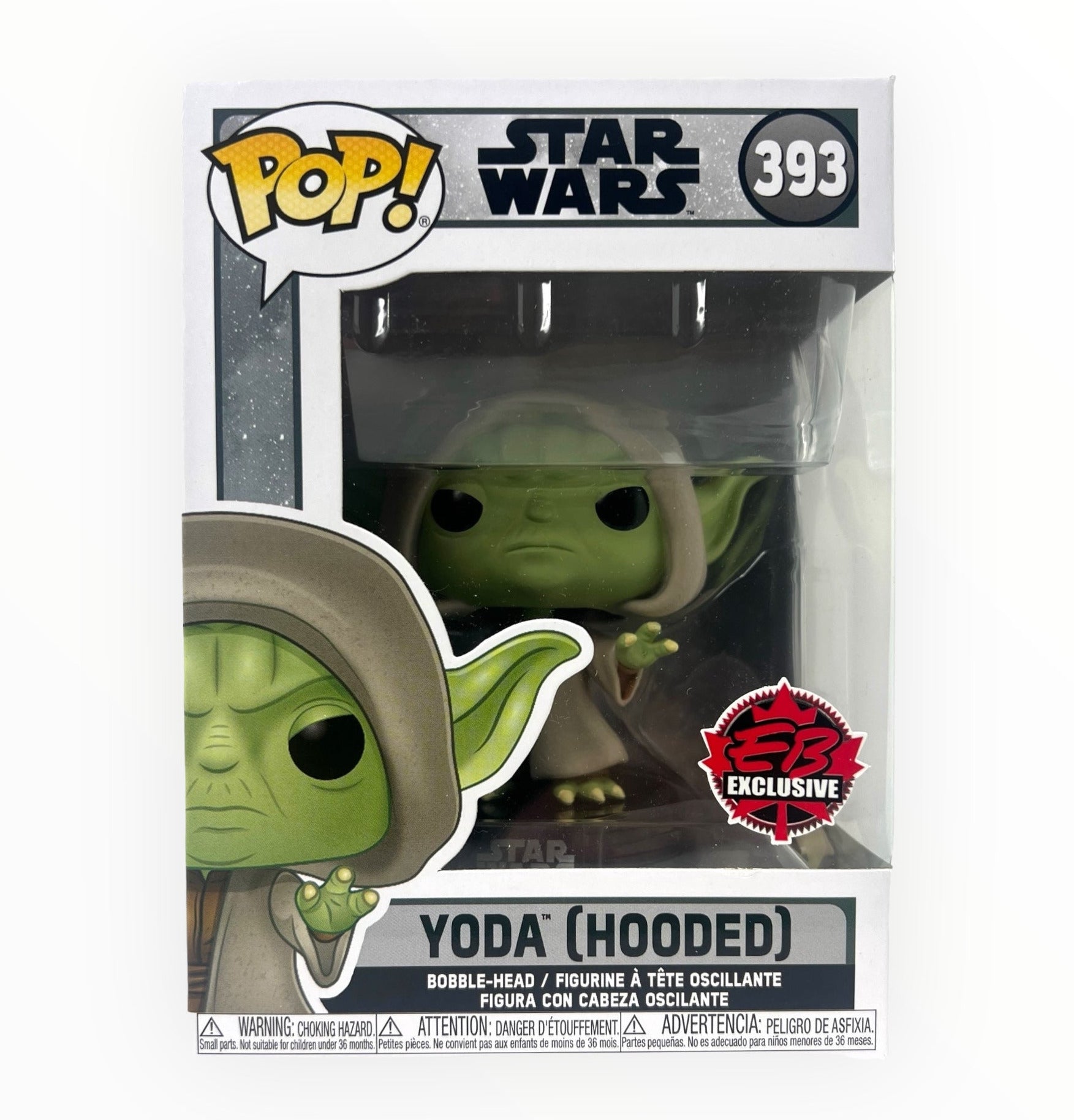 Funko Pop  ~ Star Wars Yoda (Hooded) #393 Bobble Head