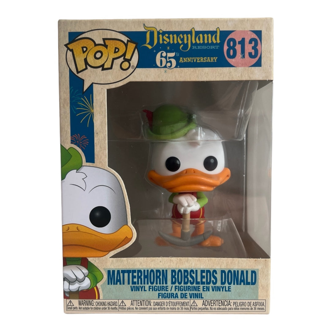 Funko Pop Disneyland Resort 65th Anniversary ~ Matterhorn Bobsleds Donald # 813