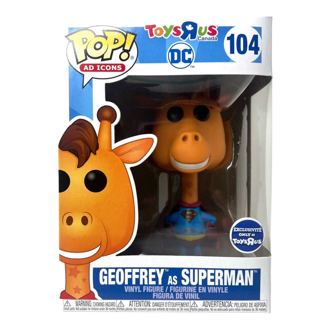 Funko Pop Ad Icons ~ Toys R Us - Geoffrey As Superman #104