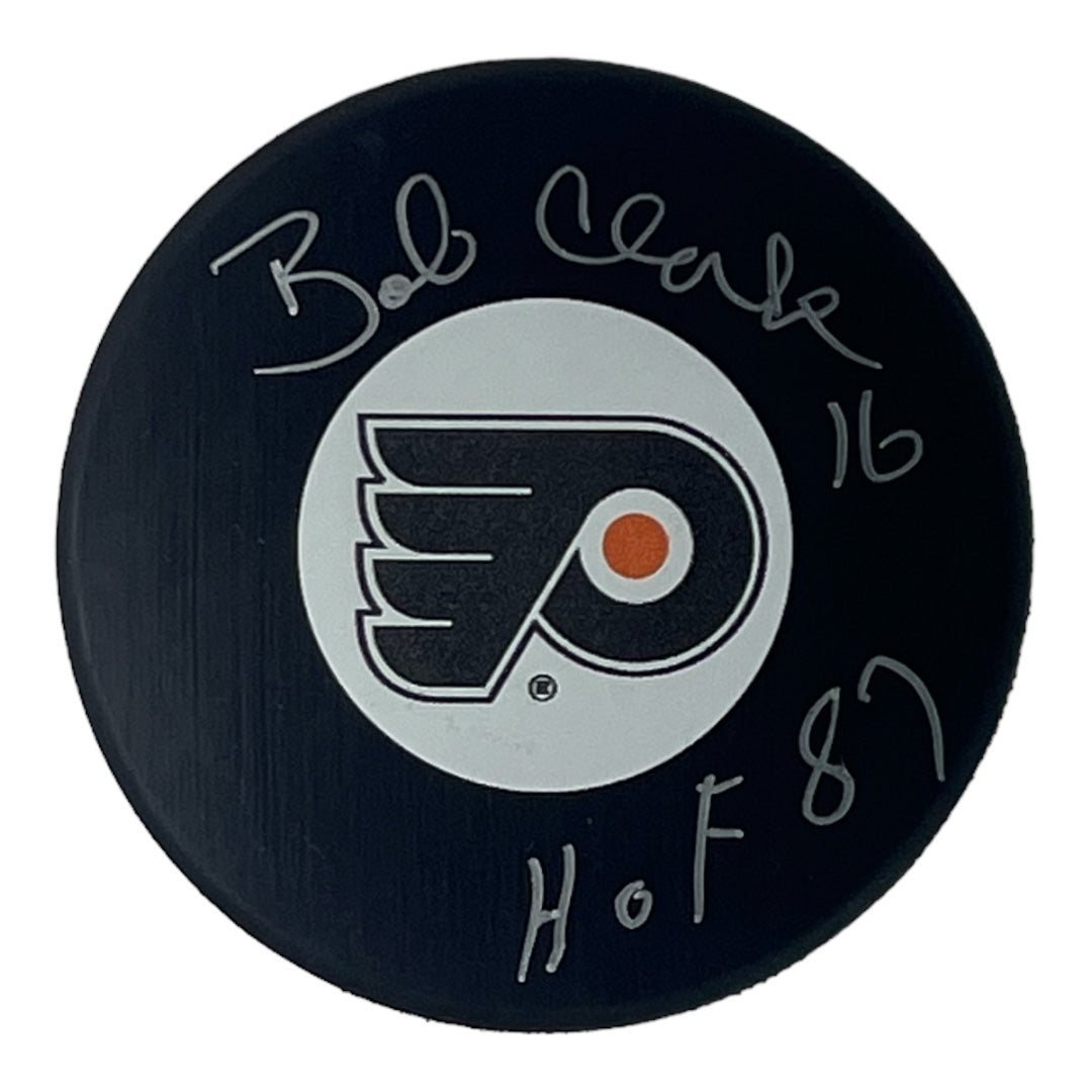 Bobby Clarke Philadelphia Flyers HOF Autographed Puck