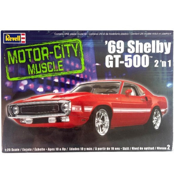 Revell: Motor City Muscle - '69 Shelby GT-500 2'n 1 - #85-2158 - 1:25 Scale Model