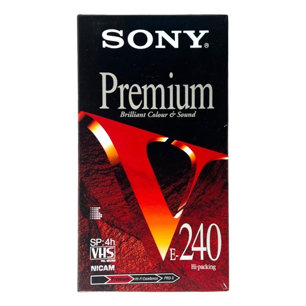 Sony ~ E-240 - SP 4Hrs VHS Video Cassette