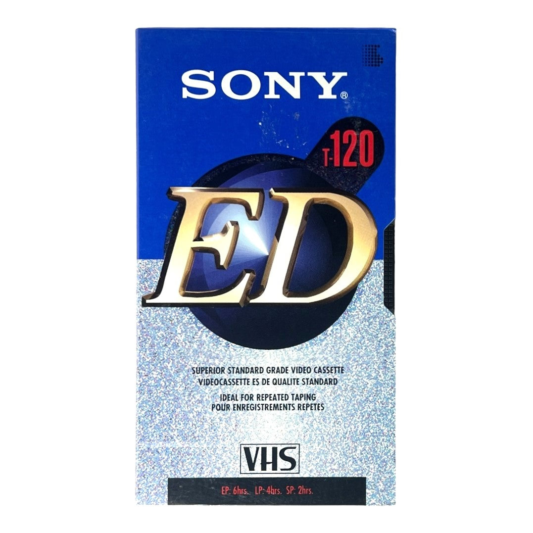 Sony ~ ED T-120 - 6 Hrs VHS Video Cassette