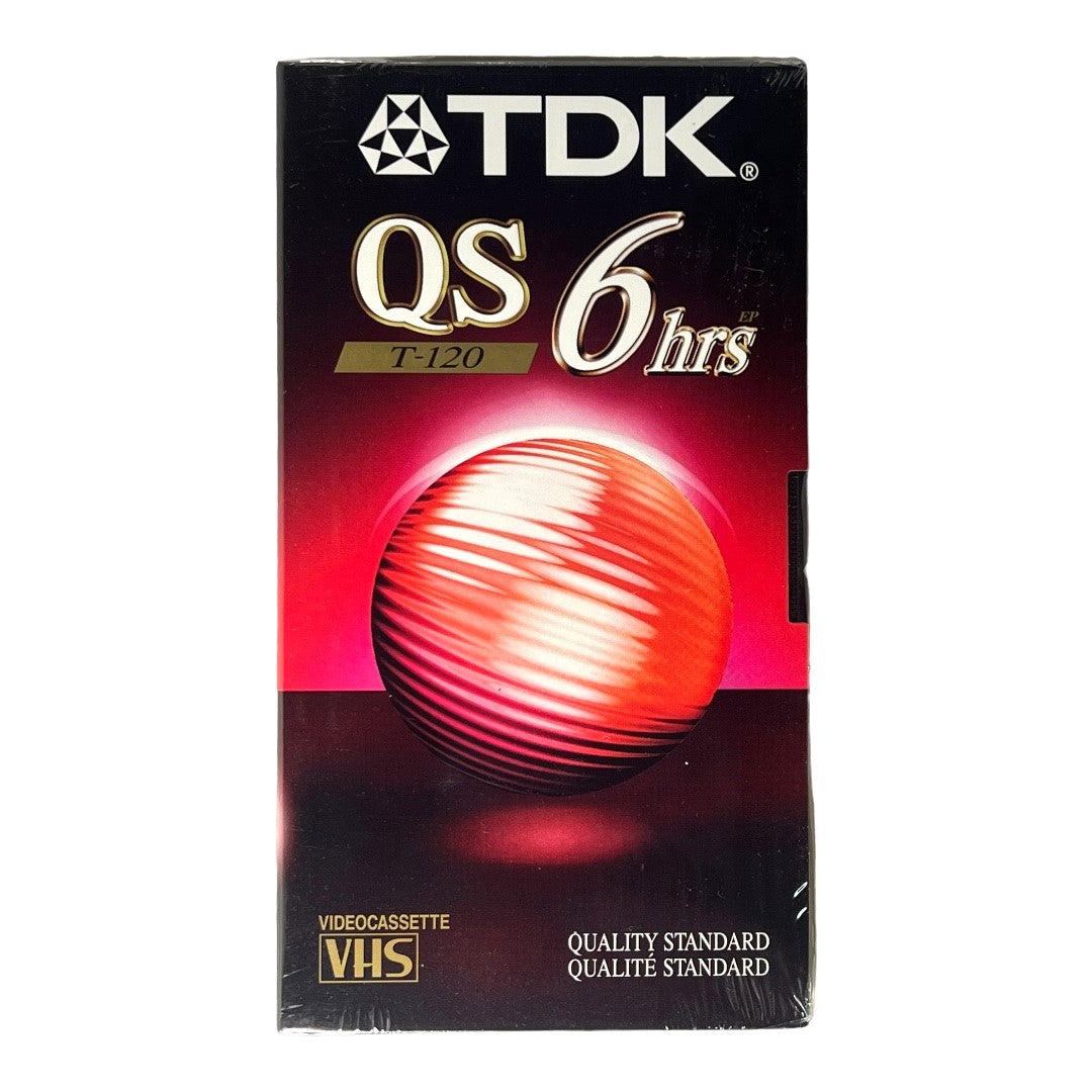 TDK ~ QS T-120 - 6 Hrs VHS Video Cassette