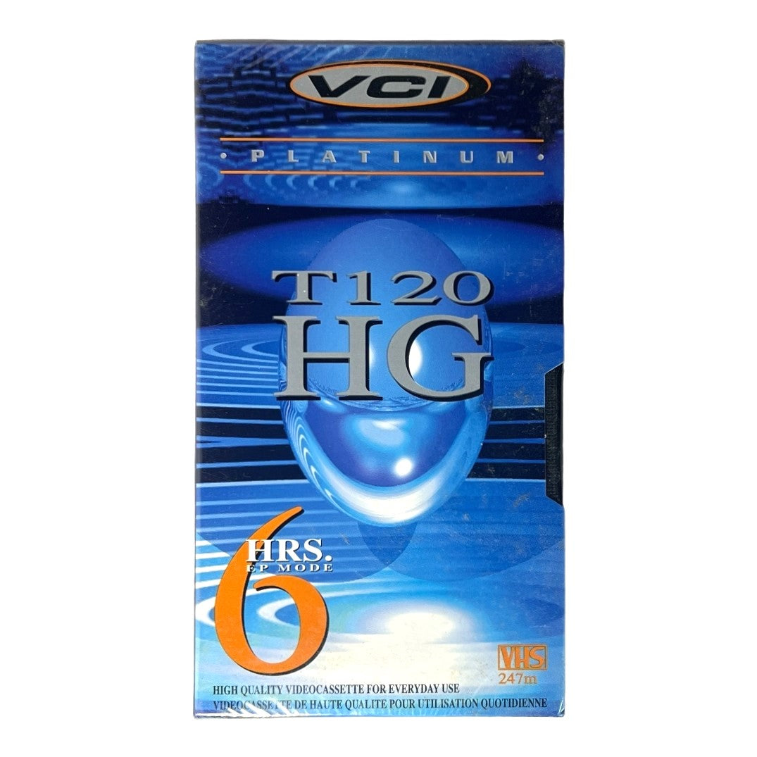 VCI Platinum ~ HG T-120 6 Hrs VHS Video Cassette